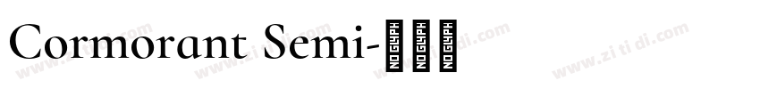 Cormorant Semi字体转换